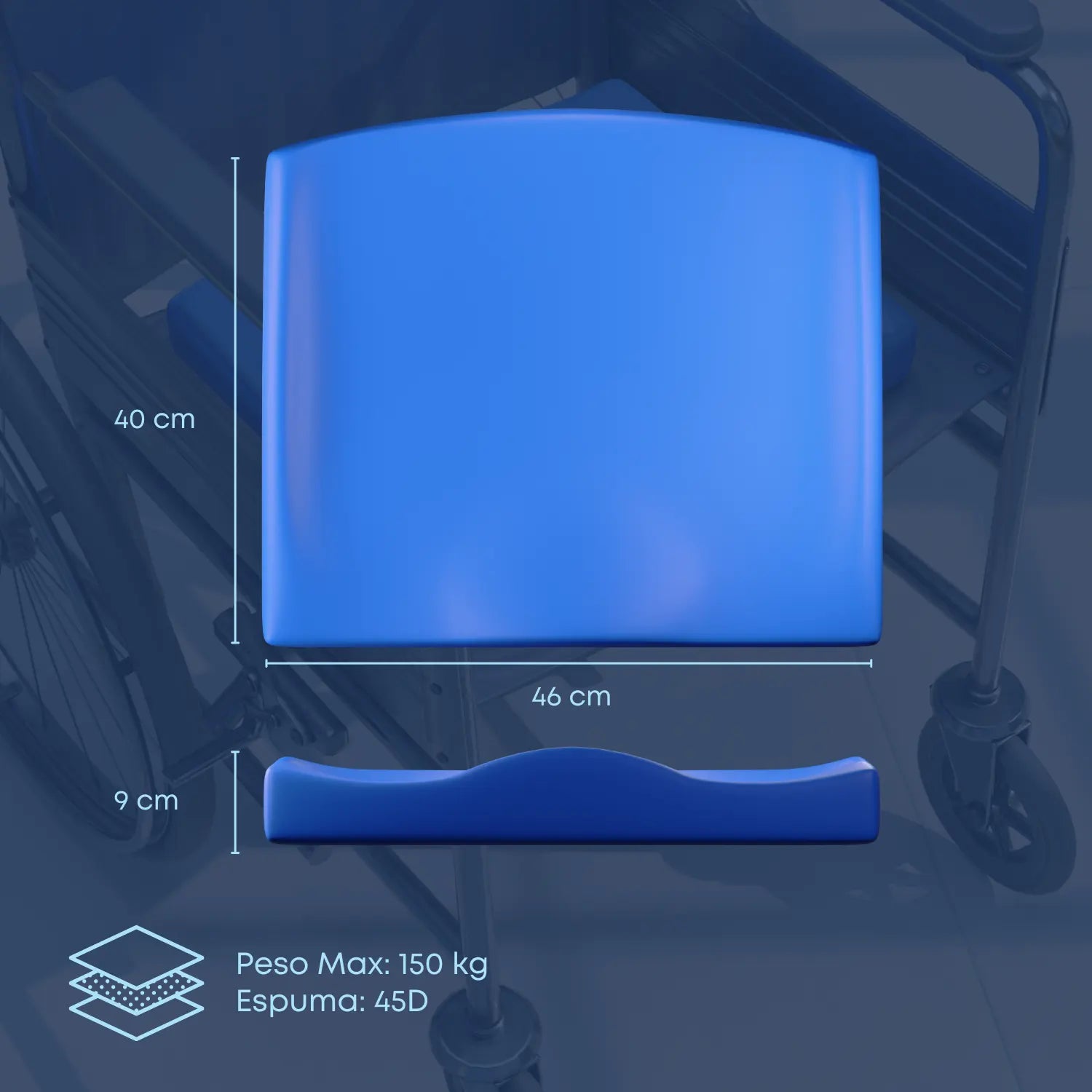 TheraMax - Cojín anatómico para Silla de Ruedas