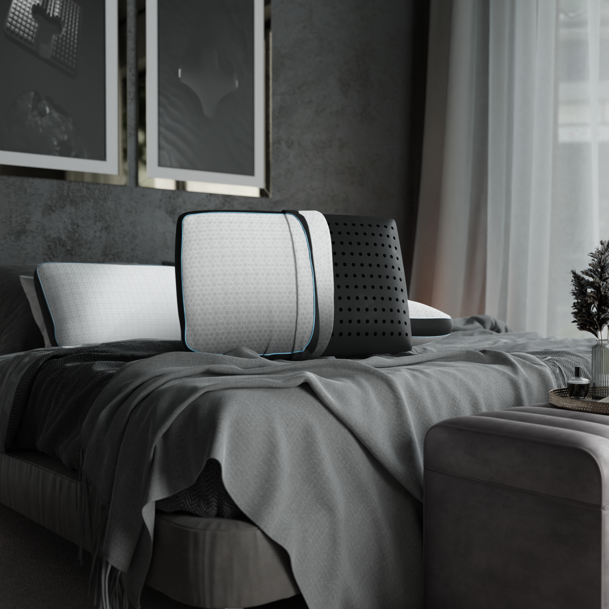 Almohada Viscoelástica con Espuma Carbónica - TheraNight